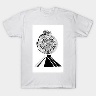 quetzalcoalt in pyramid mexican T-Shirt